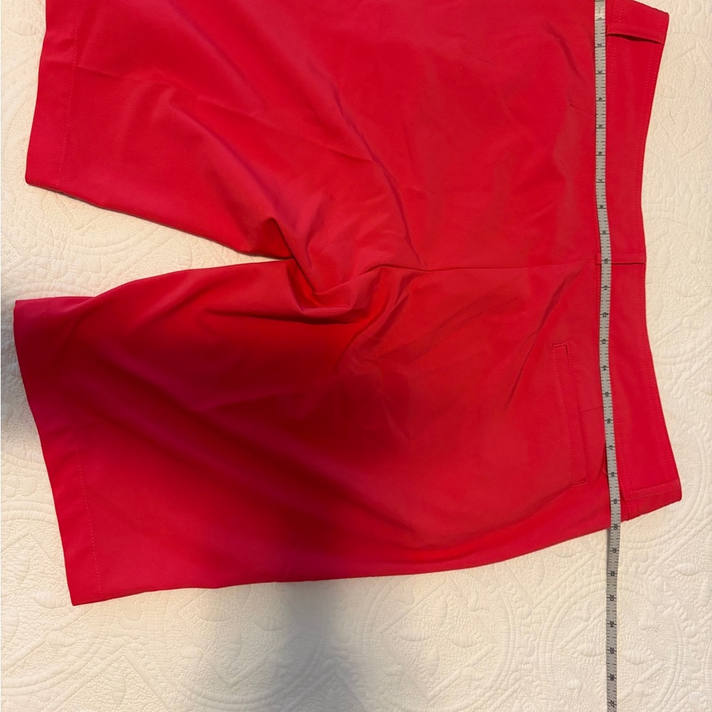 Pebble Beach Coral-Red Performance Golf Shorts, women’s 16 - Picture 3 of 3
